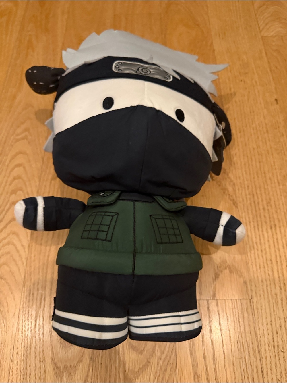 Plush Ninja Stuffed Toy in Black, White & Green
